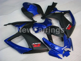 Blue and Matte Black Factory Style - GSX-R750 06-07 Fairing Kit