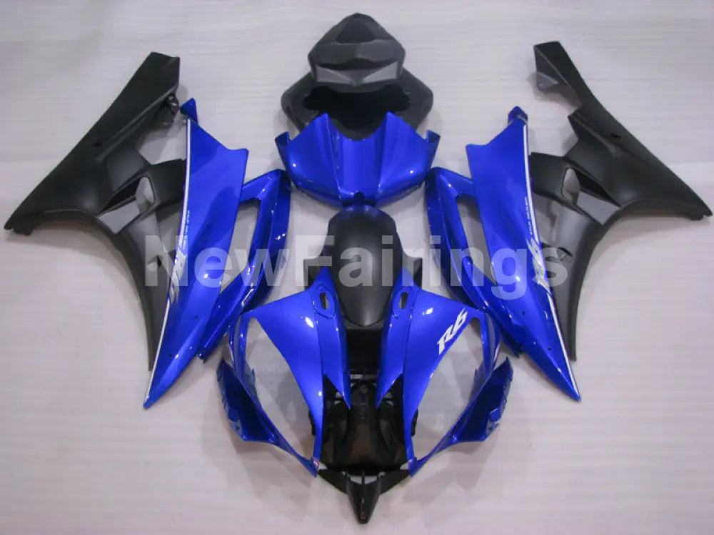 Blue and Matte Black Factory Style - YZF-R6 06-07 Fairing Kit