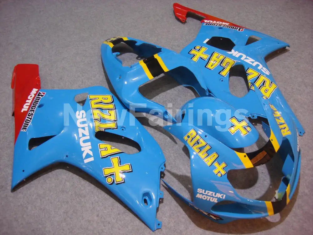 Blue and Red Rizla - GSX-R750 00-03 Fairing Kit