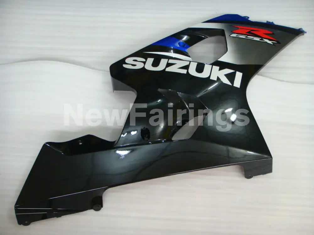 Blue and Silver Black Factory Style - GSX-R600 04-05 Fairing Kit