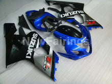 Cargar imagen en el visor de la galería, Blue and Silver Black Factory Style - GSX-R600 04-05 Fairing Kit