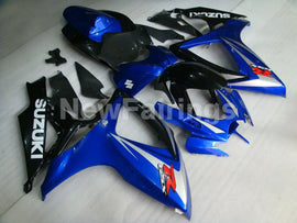 Blue and Silver Black Factory Style - GSX-R600 06-07 Fairing Kit
