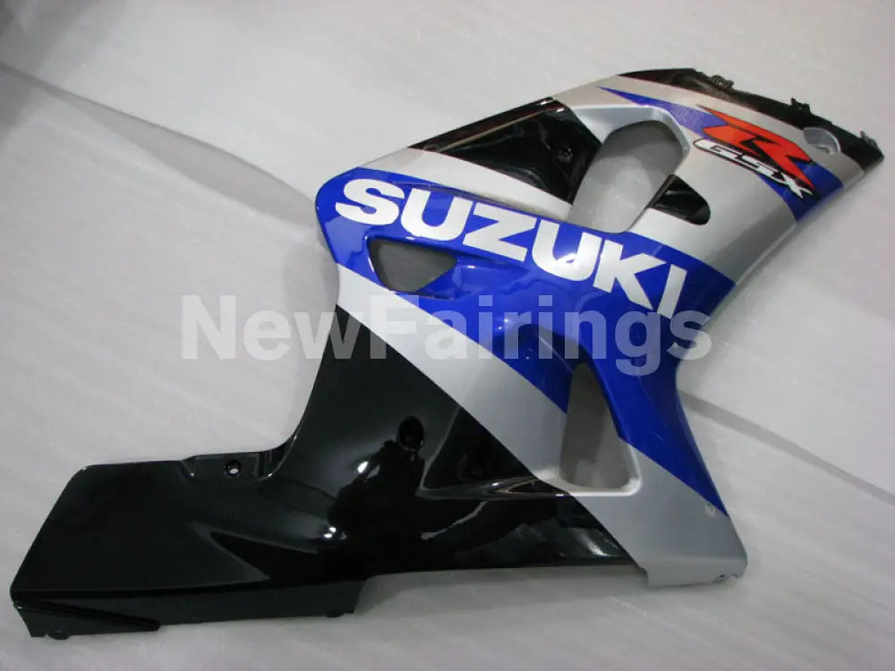 Blue and Silver Black Factory Style - GSX-R750 00-03 Fairing Kit
