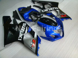 Blue and Silver Black Factory Style - GSX-R750 04-05 Fairing Kit