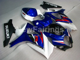 Blue and White Black Factory Style - GSX-R1000 07-08 Fairing Kit