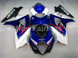Blue and White Black Factory Style - GSX-R1000 07-08 Fairing Kit