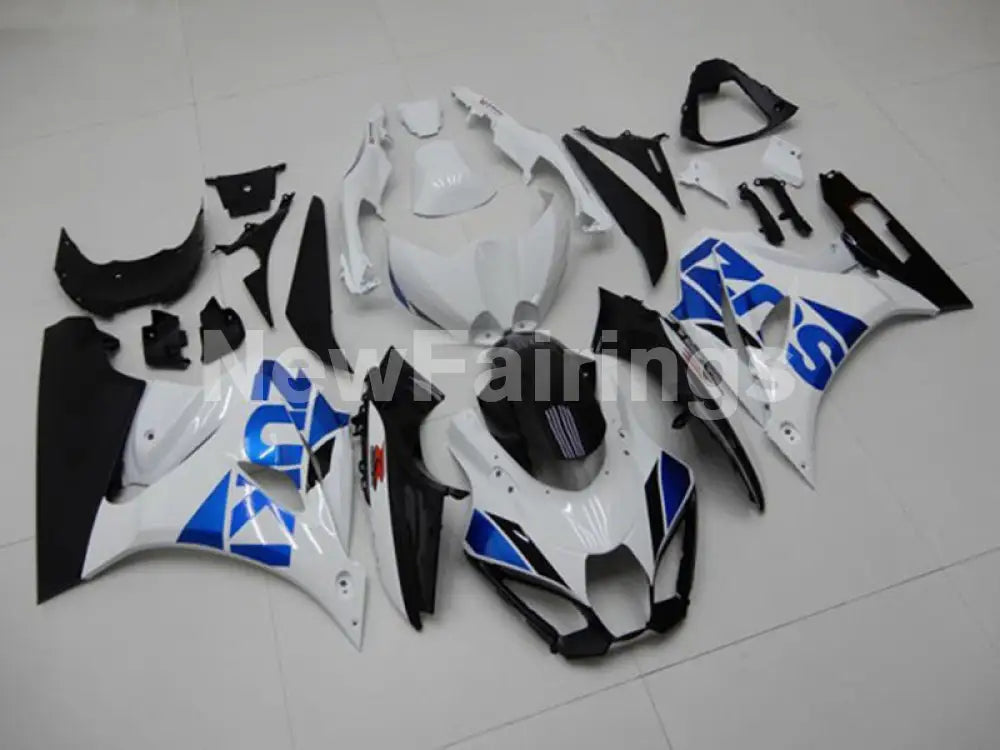 Blue and White Black Factory Style - GSX-R1000 17-24 Fairing Kit