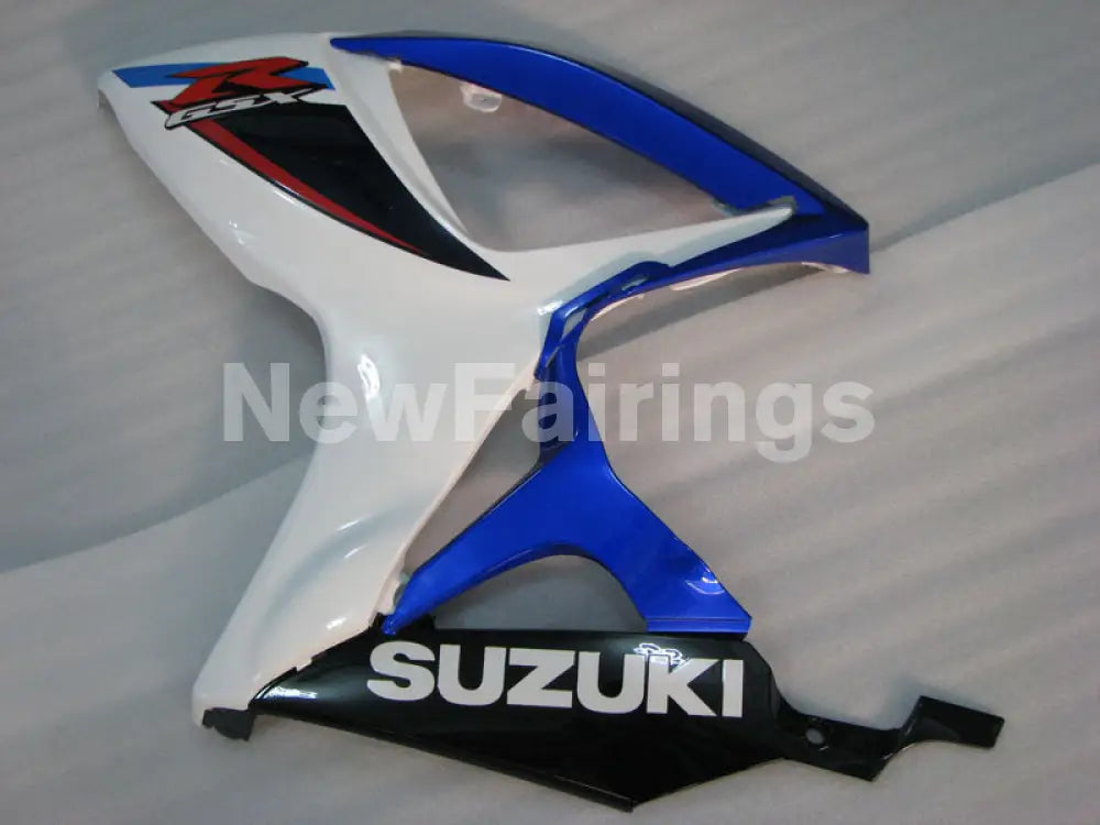 Blue and White Black Factory Style - GSX-R600 06-07 Fairing Kit