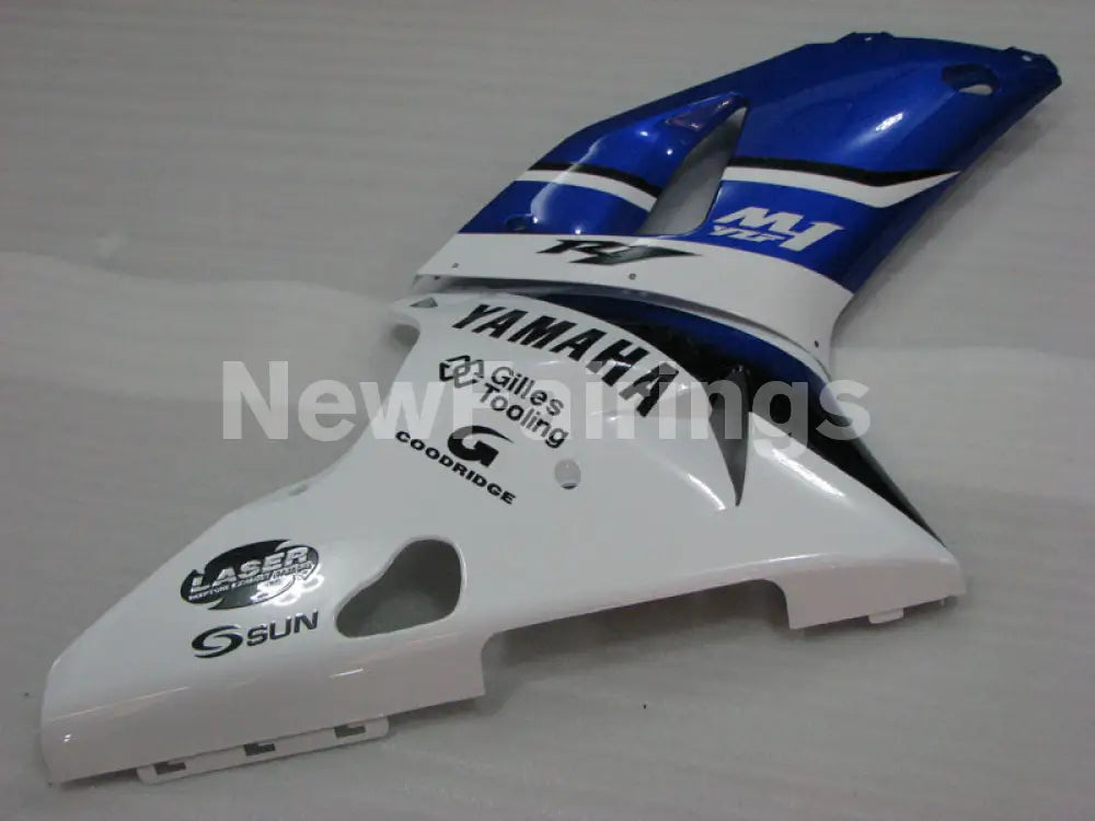 Blue and White Black Factory Style - YZF-R1 00-01 Fairing Kit