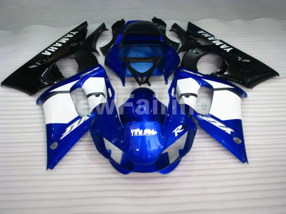 Blue and White Black Factory Style - YZF-R6 98-02 Fairing Kit