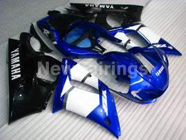Blue and White Black Factory Style - YZF-R6 98-02 Fairing Kit