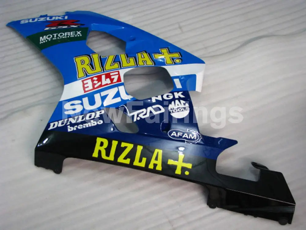 Blue and White Black Rizla - GSX-R600 04-05 Fairing Kit