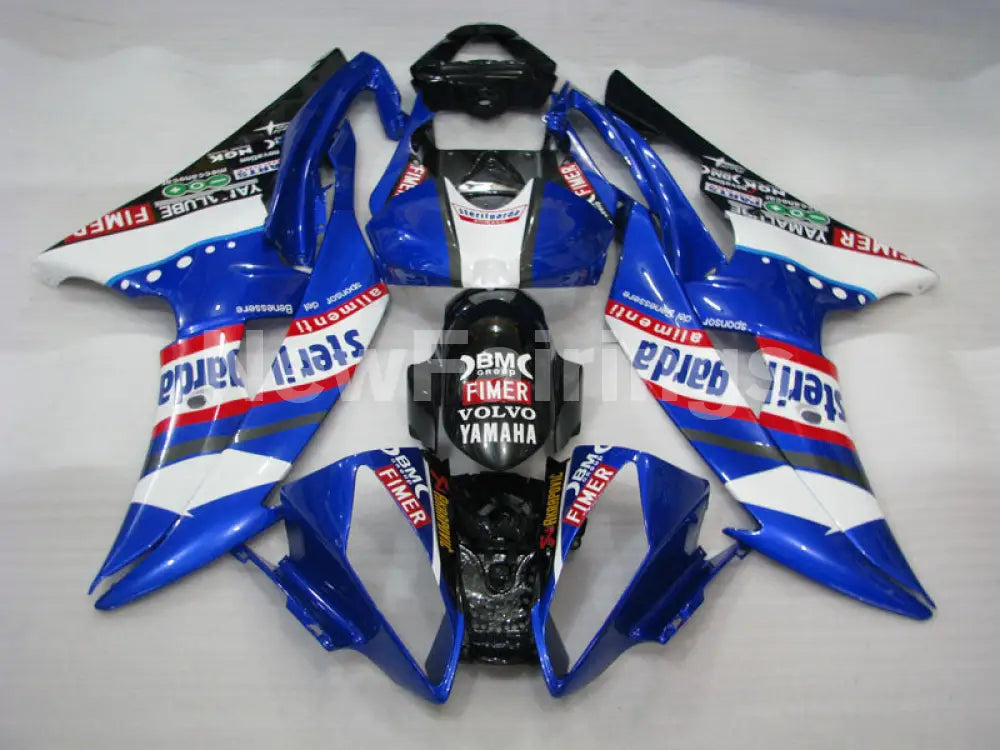 Blue and White Black Sterilgarda - YZF-R6 08-16 Fairing Kit