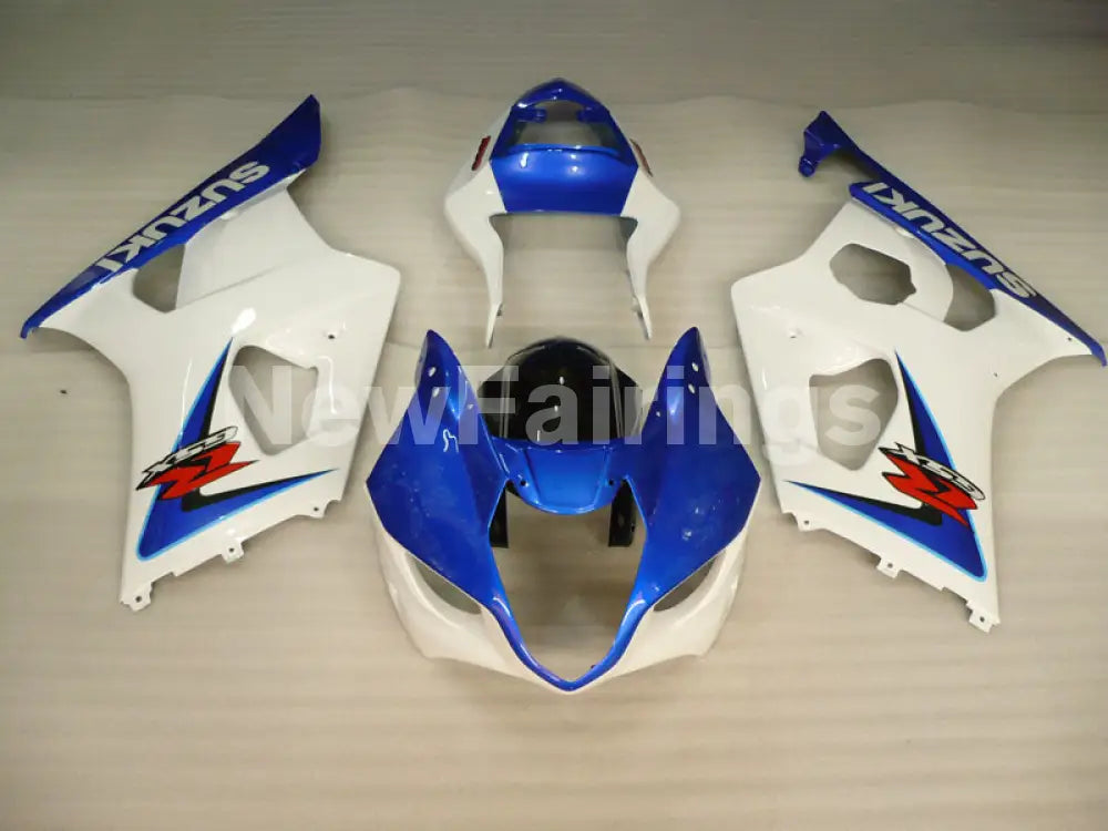 Blue and White Factory Style - GSX-R1000 03-04 Fairing Kit