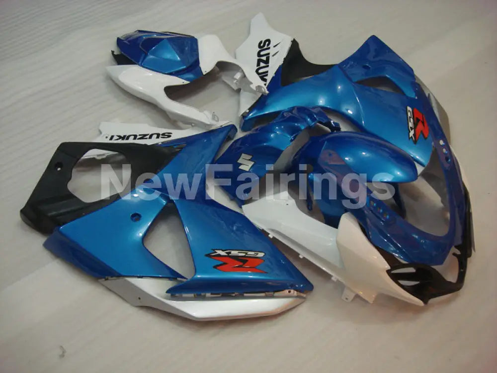 Blue and White Factory Style - GSX-R1000 09-16 Fairing Kit