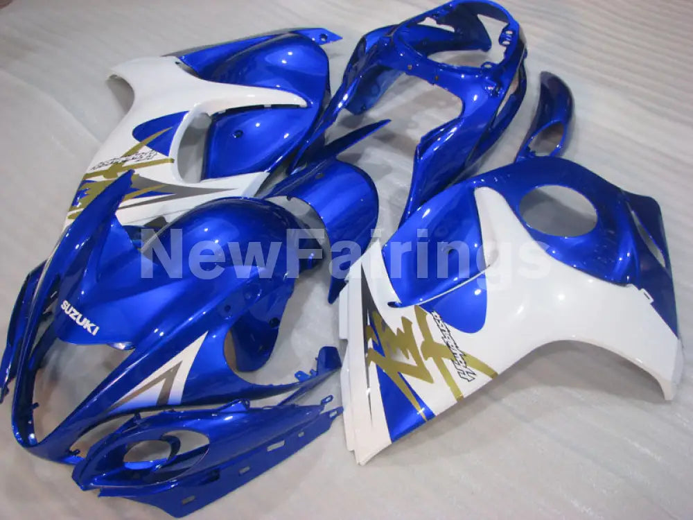 Blue and White Factory Style - GSX1300R Hayabusa 08-20 Fairing Kit