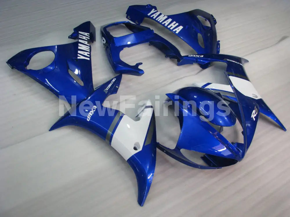 Blue and White Factory Style - YZF-R6 05 Fairing Kit