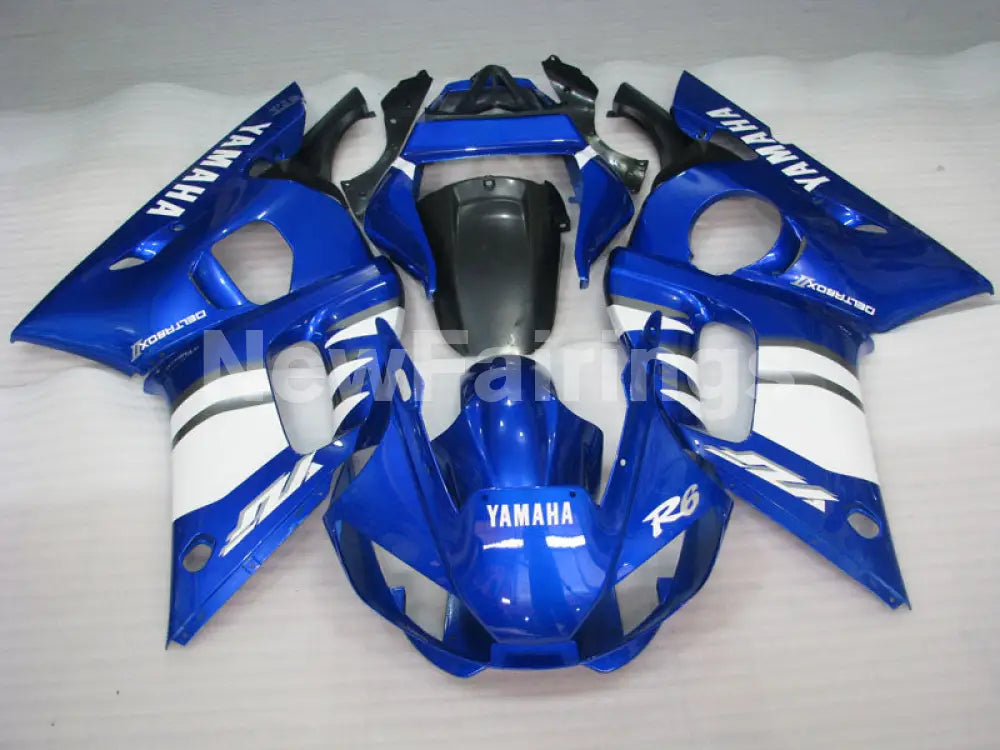 Blue and White Factory Style - YZF-R6 98-02 Fairing Kit