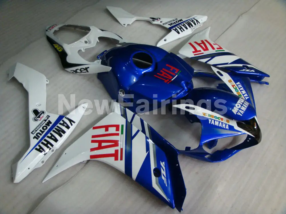Blue and White FIAT - YZF-R1 07-08 Fairing Kit