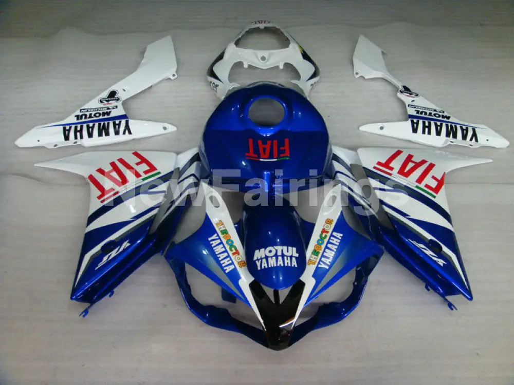 Blue and White FIAT - YZF-R1 07-08 Fairing Kit