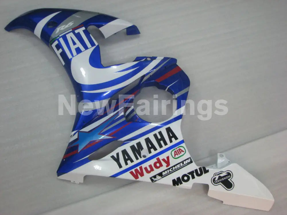 Blue and White FIAT - YZF-R6 03-04 Fairing Kit
