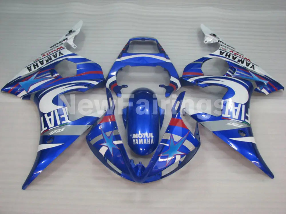 Blue and White FIAT - YZF-R6 03-04 Fairing Kit