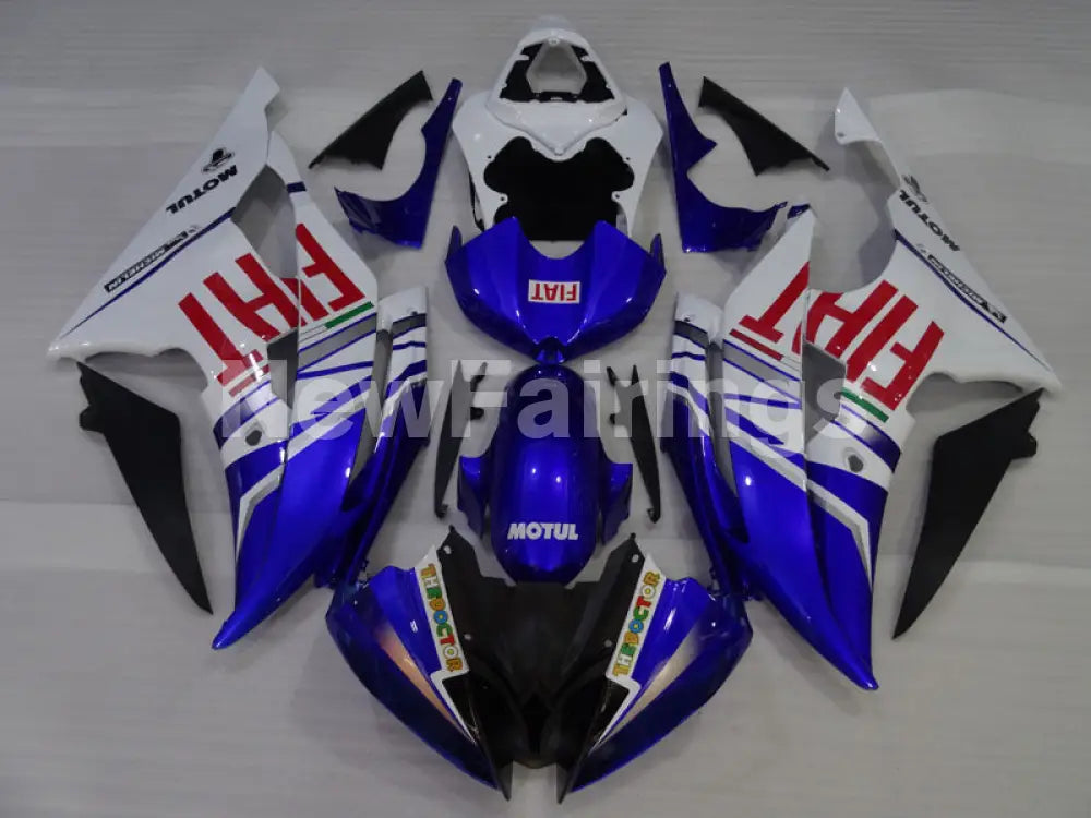 Blue and White FIAT - YZF-R6 08-16 Fairing Kit