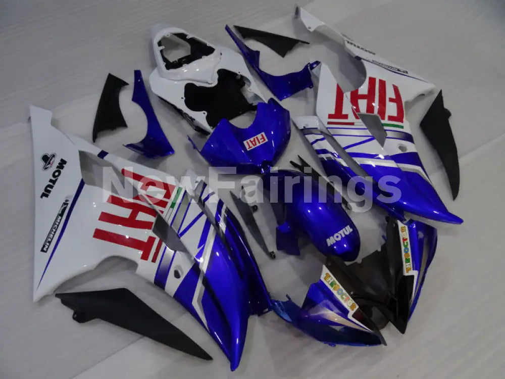 Blue and White FIAT - YZF-R6 08-16 Fairing Kit
