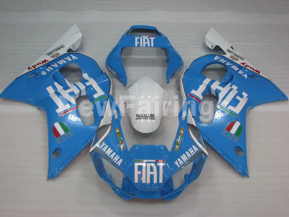 Blue and White FIAT - YZF-R6 98-02 Fairing Kit