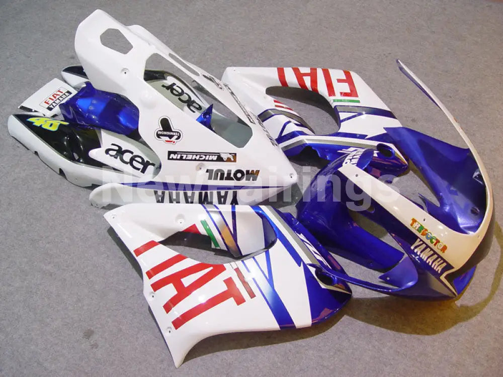 Blue and White FIAT - YZF1000R Thunderace 96-05 Fairing Kit