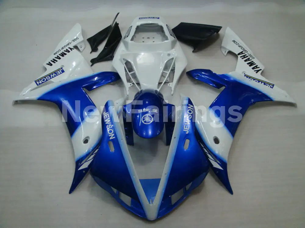 Blue and White Jewson - YZF-R1 02-03 Fairing Kit
