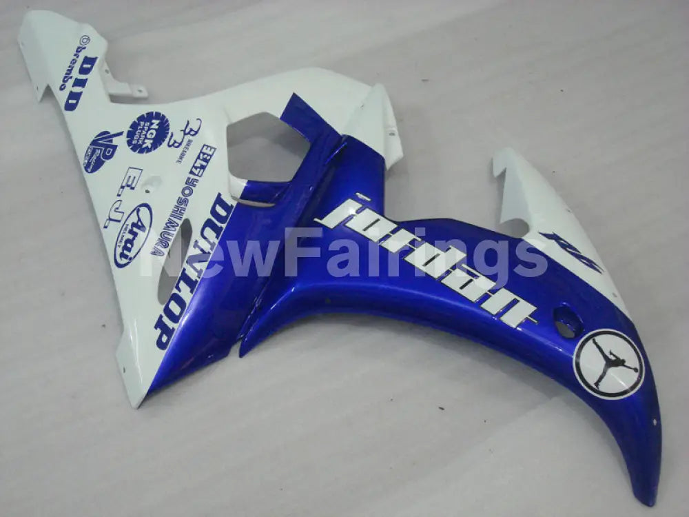 Blue and White Jordan - YZF-R6 03-04 Fairing Kit