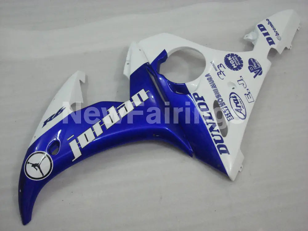 Blue and White Jordan - YZF-R6 05 Fairing Kit