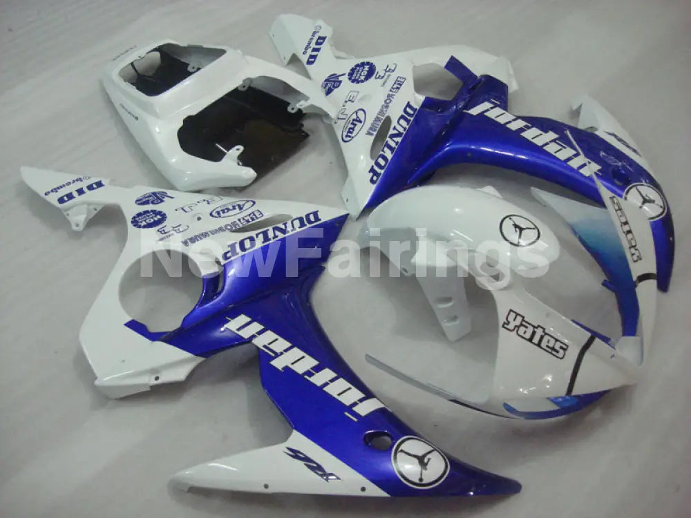 Blue and White Jordan - YZF-R6 05 Fairing Kit