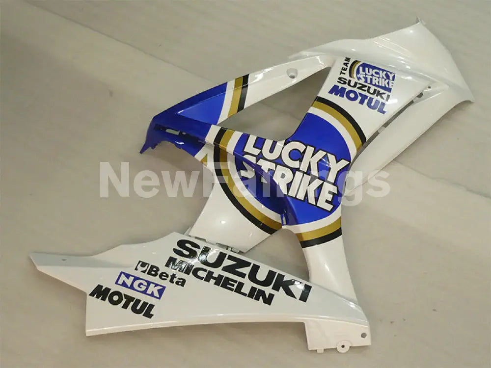 Blue and White Lucky Strike - GSX-R1000 07-08 Fairing Kit
