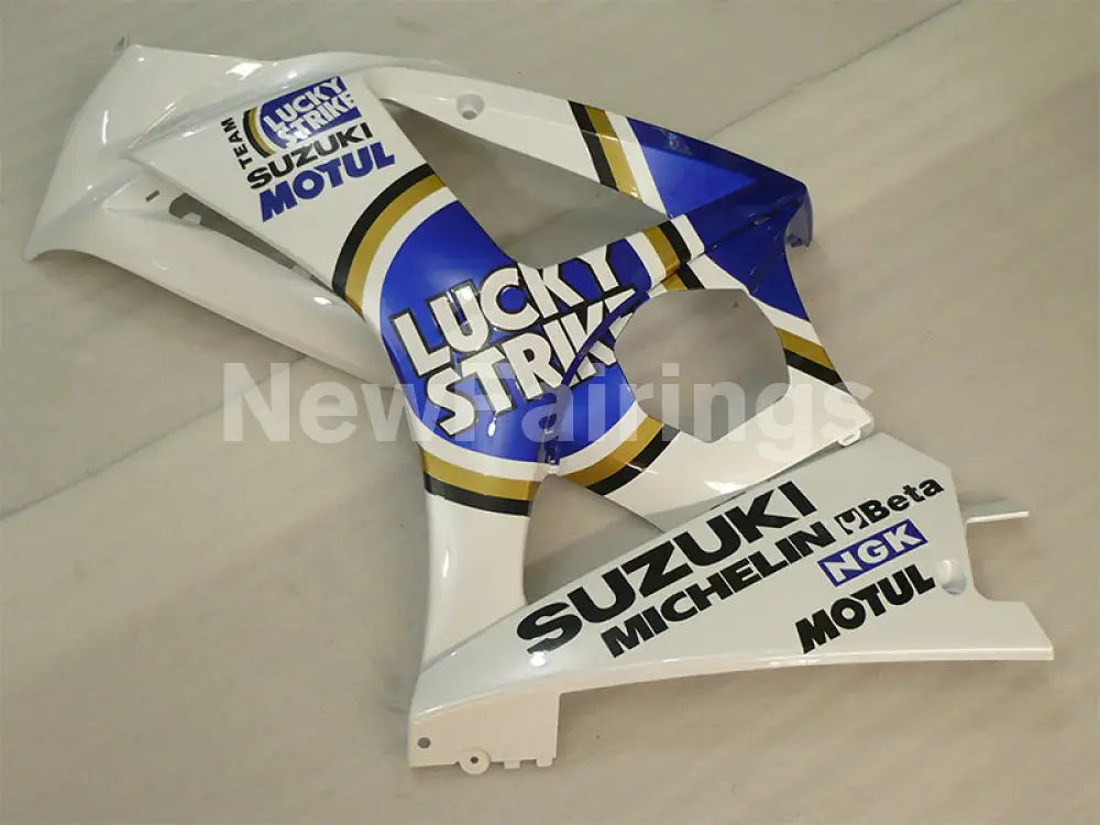 Blue and White Lucky Strike - GSX-R1000 07-08 Fairing Kit