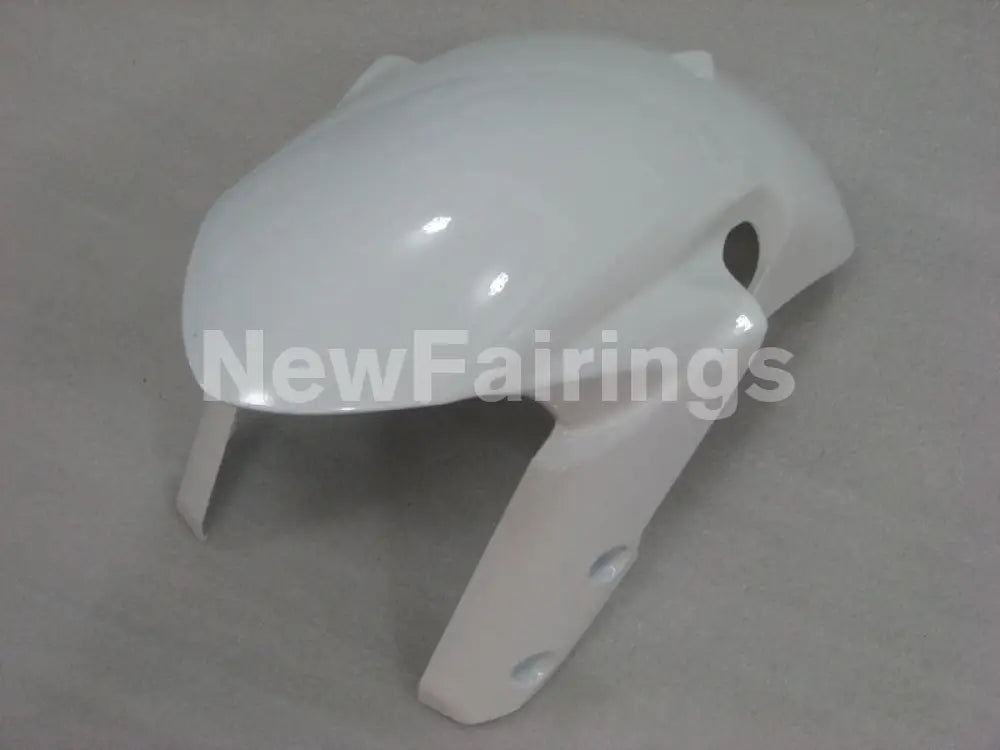 Blue and White Matte Black Factory Style - GSX-R600 11-24 Fairing Kit