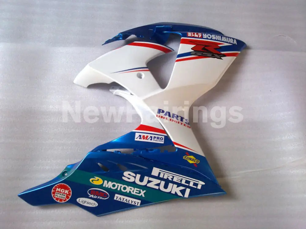 Blue and White MOTOREX - GSX-R1000 07-08 Fairing Kit