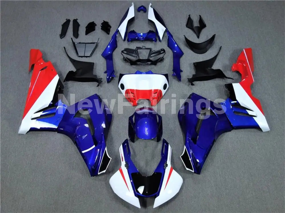 Blue and White Red Factory Style - CBR1000RR-R 20-24 Fairing Kit