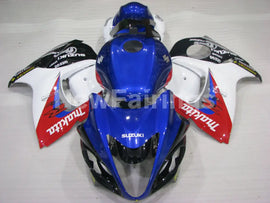 Blue and White Red Factory Style - GSX1300R Hayabusa 08-20 Fairing Kit
