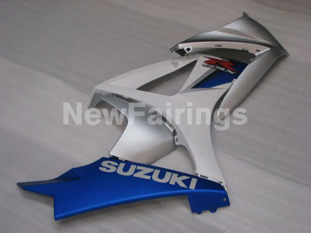 Blue and White Silver Factory Style - GSX-R1000 07-08 Fairing Kit