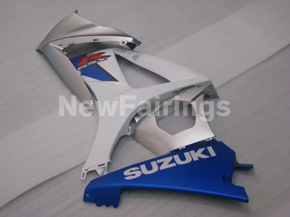 Blue and White Silver Factory Style - GSX-R1000 07-08 Fairing Kit
