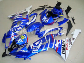 Blue and White Star with Number 16 - YZF-R6 08-16 Fairing Kit