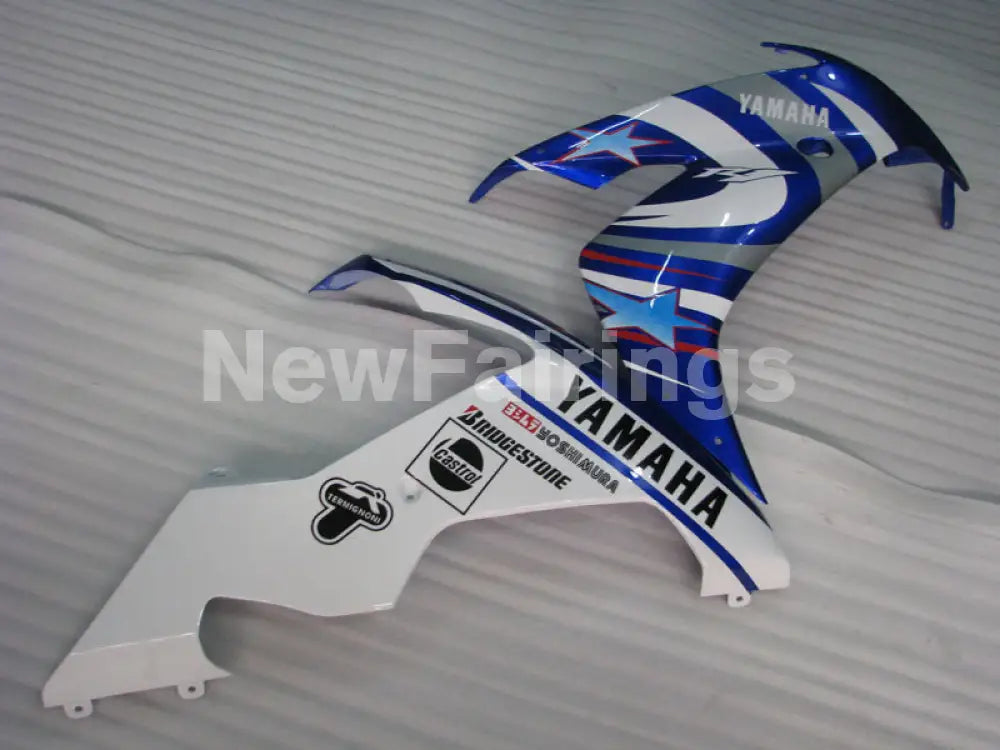 Blue and White Star - YZF-R1 04-06 Fairing Kit
