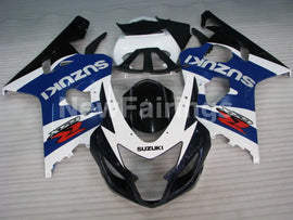 Blue Black and White Factory Style - GSX-R600 04-05 Fairing Kit