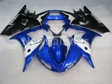 Cargar imagen en el visor de la galería, Blue Black and White Factory Style - YZF-R6 05 Fairing Kit