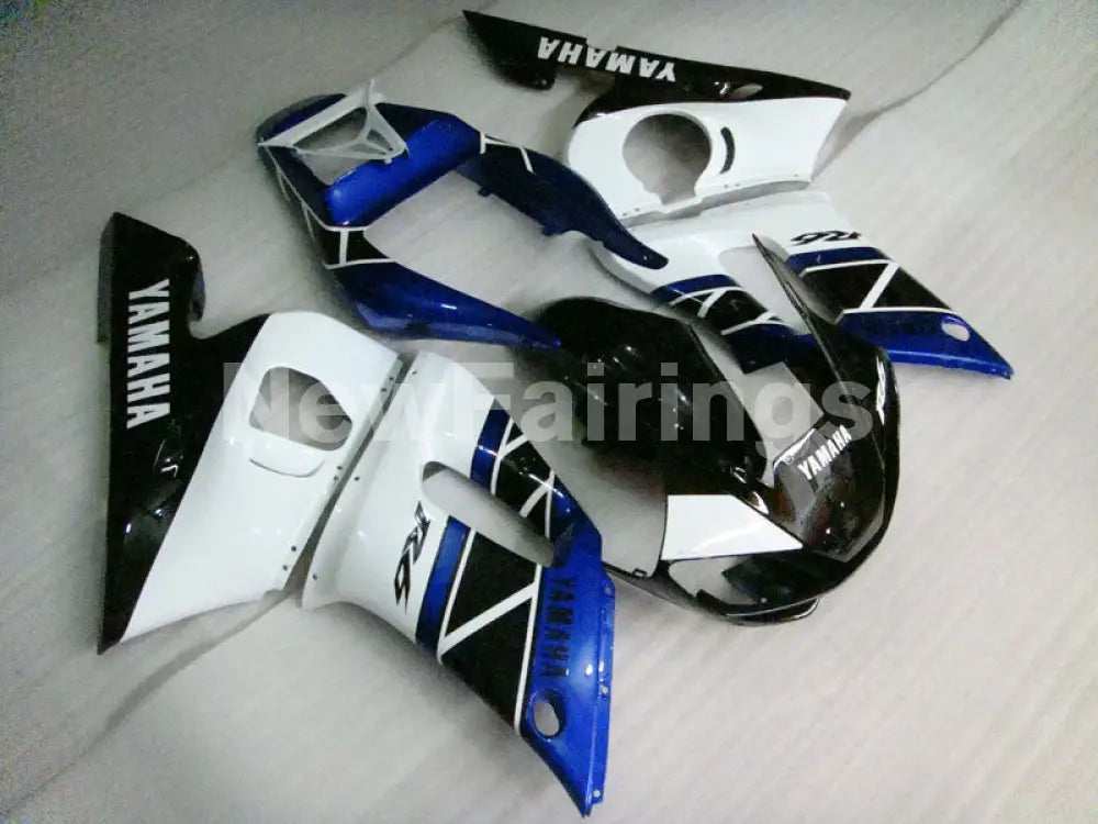 Blue Black and White Factory Style - YZF-R6 98-02 Fairing Kit