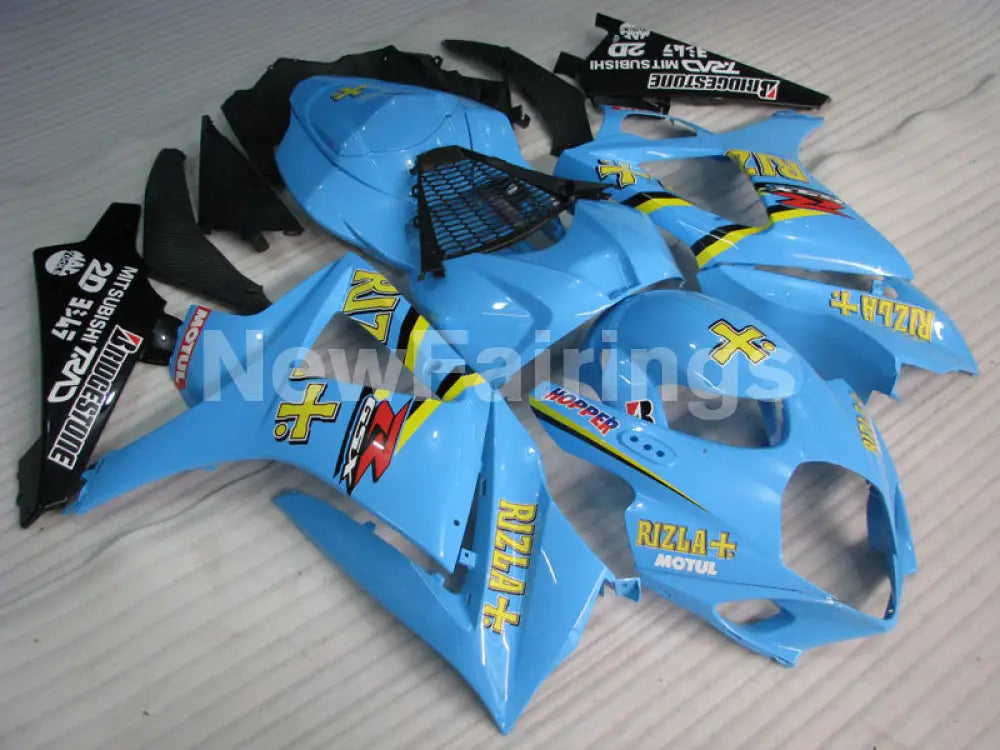 Blue Black and Yellow Rizla - GSX-R1000 07-08 Fairing Kit