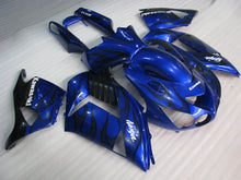 Cargar imagen en el visor de la galería, Blue and Black Flame - NINJA ZX-14R 06-11 Fairing Kit