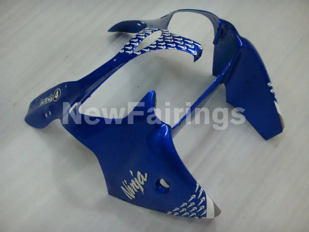 Blue and Black FUCHS - NINJA ZX-6R 00-02 Fairing Kit